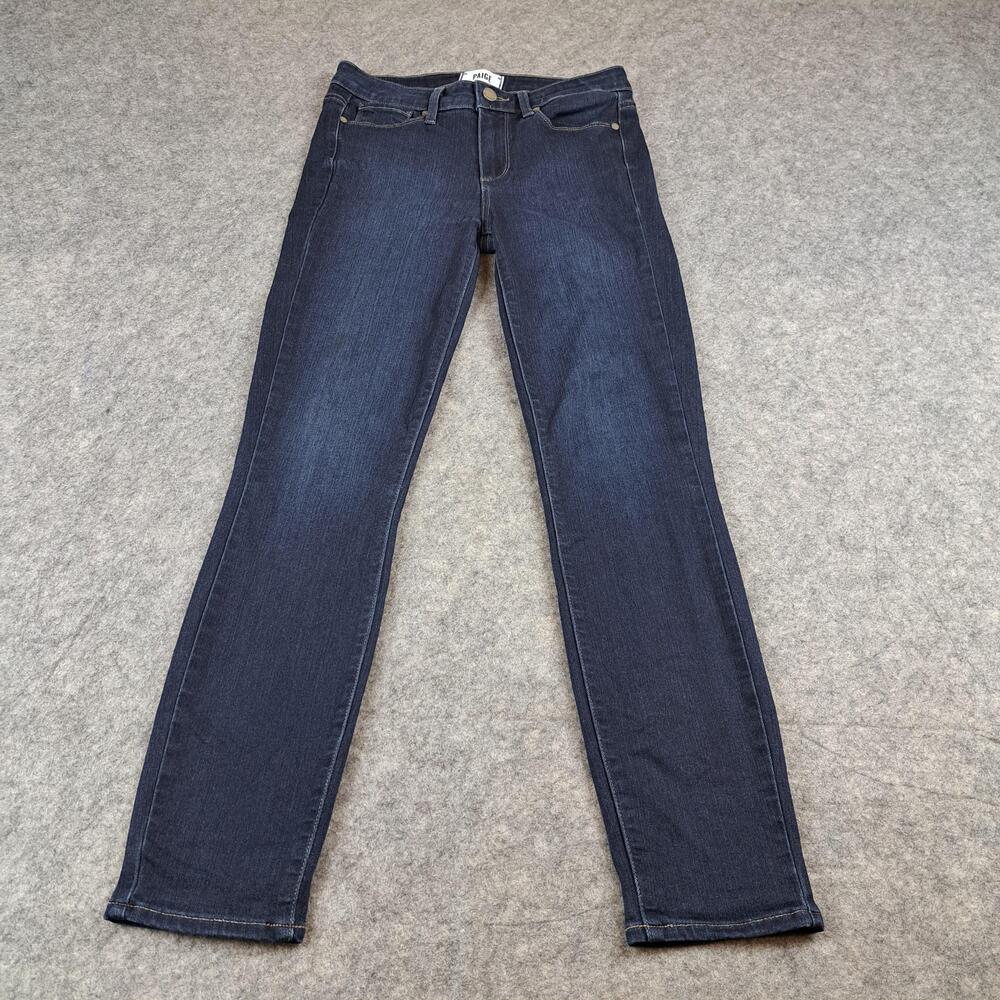 Paige Jeans Womens 26 Dark Wash Hoxton Ankle High Rise Skinny Stretch Made USA